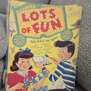 Lots Of Fun Activity Book 1951 Whitman Publishing